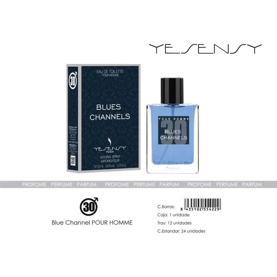 EAU DE TOILETTE BLUES CHANNELS POUR HOMME 100ML