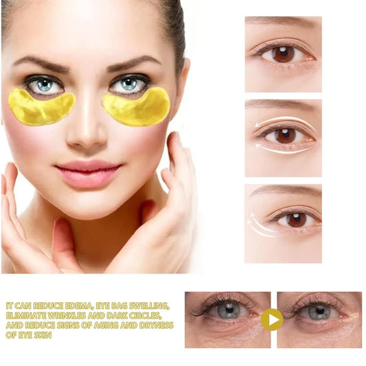 Despierta tu Mirada: EELHOE Parches de Oro 24K para Ojos - 60 Pcs